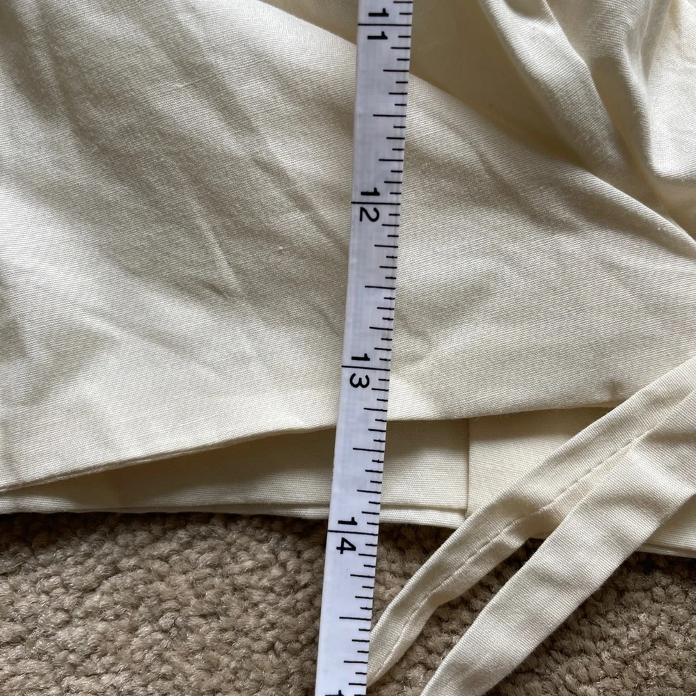 Oh Polly Plunge Neck Wrap Top Ivory Size 14 BNWT - Picture 7 of 10